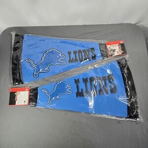 2 Detroit Lions NFL 4 in 1 Fan Tailgate Megaphone Hat Banner Cone Vtg 2005 New